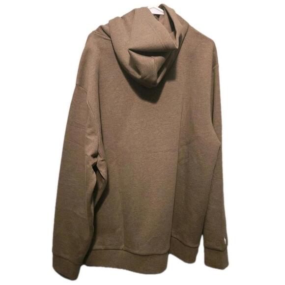 POLO RALPH LAUREN MENS DOUBLE KNIT LOGO PULLOVER HOODIE KHAKI BROWN $168 NEW 🔥 - Picture 4 of 7